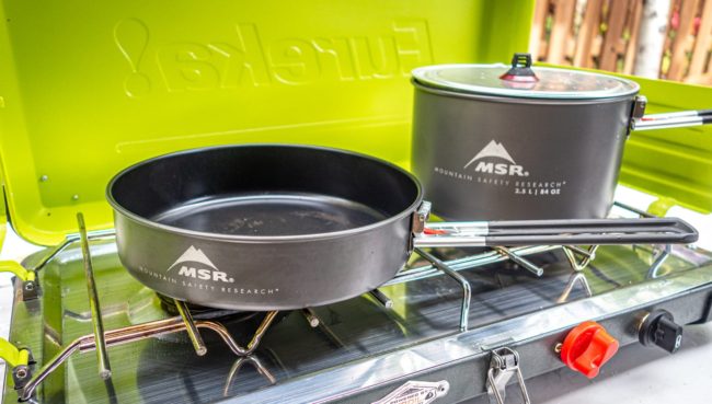 MSR Ceramic 2-pot set with ceramic skillet