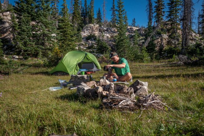 Nemo Equipment Dragonfly Ultralight 2-Person Backpacking Tent In Use